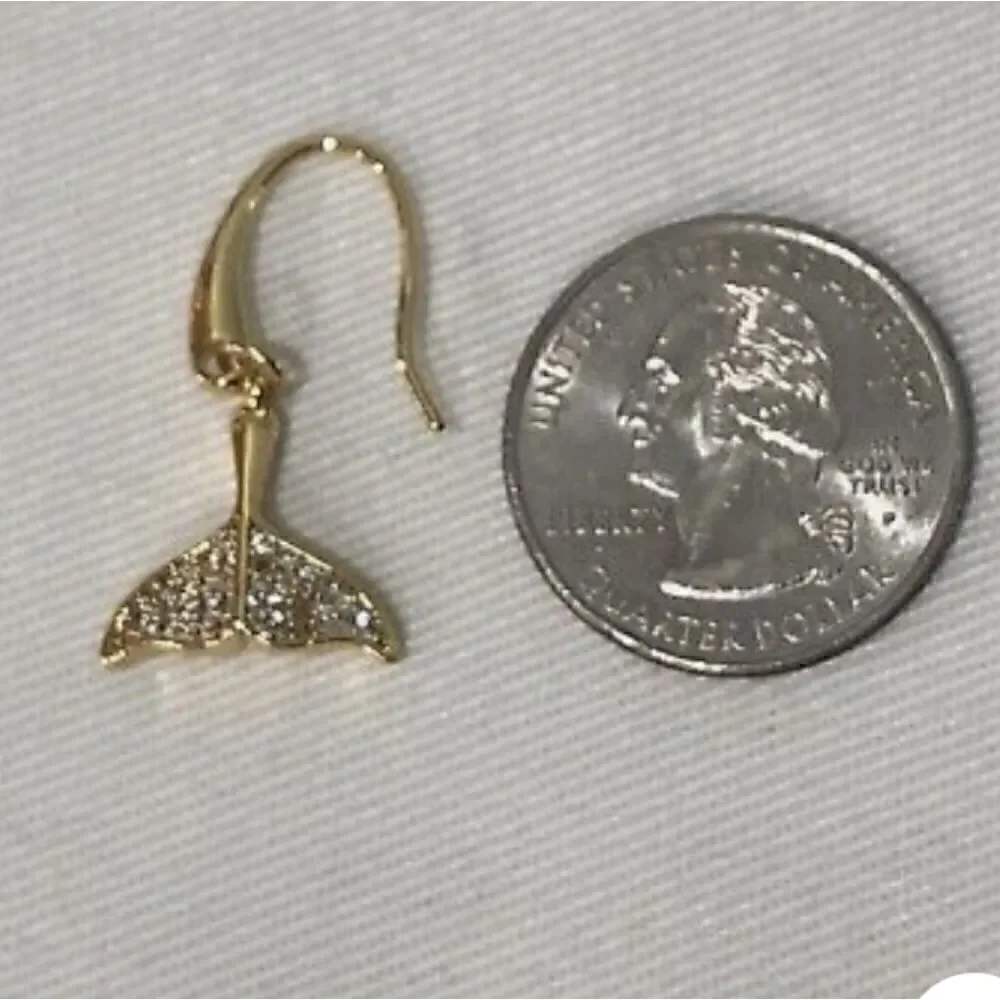 Kate Spade Whale Tale dangle earrings